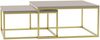 Im Set zwei Couchtische Dakenti Gold (Farbe: Gold / Cashmere) Bild 2
