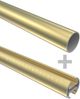 Rundrohr-Innenlauf-Gardinenstangen-Set Prestige Santo 200 cm, 2-läufig, 20 mm Ø Messing-Optik Bild 4