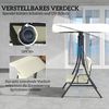 Hollywoodschaukel mit verstellbarem Sonnendach, 150x120x182 cm, Cremeweiß Bild 3