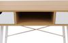 Konsolentisch HWC-E92 3D-Struktur 100x40 cm naturbraun weiß Bild 5