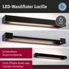 Paulmann 71205 LED Wandleuchte Lucille 600x100mm schwarz 2700K 3-Step-Dim IP44 Bild 3