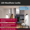 Paulmann 71205 LED Wandleuchte Lucille 600x100mm schwarz 2700K 3-Step-Dim IP44 Bild 2