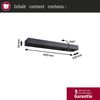 Paulmann 71205 LED Wandleuchte Lucille 600x100mm schwarz 2700K 3-Step-Dim IP44 Bild 5