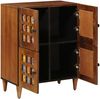 vidaXL Sideboard mit Speicher Walnuss 60 x 33 x 75 cm Massivholz Mango 4018250 Bild 3