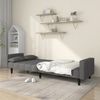 vidaXL Schlafsofa 2-Sitzer mit 2 Kissen Hellgrau Stoff 375833 Bild 3