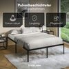 STEELSØN 'Situla' Bett 140x200 cm, Metall, schwarz, Metallbett mit Lattenrost Bild 3