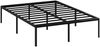 STEELSØN 'Situla' Bett 140x200 cm, Metall, schwarz, Metallbett mit Lattenrost Bild 2