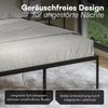 STEELSØN 'Situla' Bett 140x200 cm, Metall, schwarz, Metallbett mit Lattenrost Bild 4