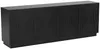 Vente-unique - MEZULIA Sideboard Holz, Platte Schwarz - B 43 cm x H 71 cm x L 199,8 cm Bild 2