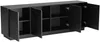 Vente-unique - MEZULIA Sideboard Holz, Platte Schwarz - B 43 cm x H 71 cm x L 199,8 cm Bild 5