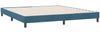 vidaXL Boxspringbett ohne Matratze Dunkelblau 180x220 cm Samt 3315889 Bild 4