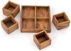 DESIGN DELIGHTS Truhe HOLZ AUFBEWAHRUNGSKISTEN "CUBO", 24x9 cm (BxH), Altholz massiv, Kist Bild 3