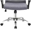 Bürostuhl Chrom, Nylon, Mesh und Leinen Grau Bild 5