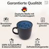 Steingut Kaffeetassen 6 Personen Ibiza TESTSIEGER, Traumhaftes Mediterranes Steingut Tassen Set, Stylisches Tee- und Kaffeebecher Set, Pure Living in Tiefblau Bild 4