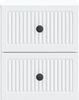 vidaXL Wandmontierter Nachttisch 2 pcs Weiß 33 x 34,5 x 40 cm 897956 Bild 5