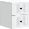 vidaXL Wandmontierter Nachttisch 2 pcs Weiß 33 x 34,5 x 40 cm 897956 Bild 3