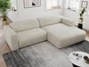 Ecksofa PASADENA, freistehendes Ecksofa, breite Armlehnen, Federsitz - rechts - Beige Velours Bild 2
