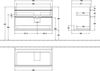 VILLEROY & BOCH VENTICELLO Waschbeckenunterschrank 95 cm breit, Weiß, Griff Chrom, 2 Schubladen, Ablage links Bild 2