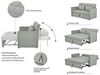 OTTO home Schlafsofa STEFFO, 159 cm, 2-Sitzer, mit verstellbarer Rückenlehne, Klappmechanismus, Feinstruktur-Bezug, natürliche Farben Bild 3