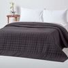 Plaid Gesteppte Tagesdecke aus 100% Baumwolle, schwarz/grau, 200 x 200 cm, Homescapes Bild 5