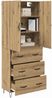 vidaXL Highboard 2 pcs Artisan-Eiche Ingenieurholz und Glas 3416007 Bild 3