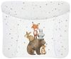 Ceba Baby® weiche Wickelauflage 75x72 cm - Baby Wickelunterlage- Wickeltischauflage für Junge und Mädchen - Wasserdicht, abwaschbar - OEKO-TEX® Standard 100 - Made in EU - Waldfreunde Motiv Bild 4
