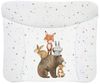 Ceba Baby® weiche Wickelauflage 75x72 cm - Baby Wickelunterlage- Wickeltischauflage für Junge und Mädchen - Wasserdicht, abwaschbar - OEKO-TEX® Standard 100 - Made in EU - Waldfreunde Motiv Bild 5