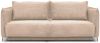 Selsey 'Amalfi' Sofa mit Schlaffunktion und Breitcord-Bezug, creme, ca. 90 x 226 x 105 cm Bild 3