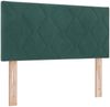 vidaXL Boxspringbett mit Kopfteil Dunkelgrün 90 x 200 cm Samt 3340427 Bild 5