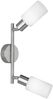 LED Deckenstrahler 2-flammig Silber mit Glas Lampenschirmen Weiß, Breite 25cm Bild 4