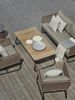 Gartencouchtisch Nolli aus Teakholz, modern, Natur, rechteckig, Gestell aus Aluminium, 140x70 cm Bild 3