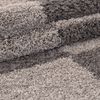 Hochflor Teppich Gianna Läufer - 100x200 cm - Taupe Bild 5