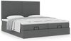 vidaXL Ottoman-Bett mit Matratzen Dunkelgrau 160x200 cm Stoff 3313665 Bild 4
