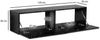 FINEBUY Lowboard FB58626 (Marmor-Optik Schwarz 120x30x30 cm mit zwei Türen), TV-Kommode Hoch, TV-Schrank Modern, Fernsehtisch Bild 3