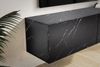 FINEBUY Lowboard FB58626 (Marmor-Optik Schwarz 120x30x30 cm mit zwei Türen), TV-Kommode Hoch, TV-Schrank Modern, Fernsehtisch Bild 4