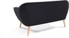Zweisitzer Sofa KOKO II, freistehend, Stilvolles Design, Ideal für Wohnzimmer, Büro oder Wartezimmer (Velutto 20), 75 x 71 x 141 cm Bild 2