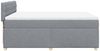 vidaXL Boxspringbett mit Matratze Hellgrau 140x190 cm Stoff 3286682 Bild 5