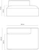 Micadoni Modul Nuria 3-Sitzer Links Samt Beige Bild 5