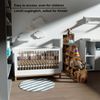 MIADOMODO® Treppenregal - Braun, 10 Fächer, 129,5x29x129,5 cm, für Wohnzimmer, Stabil, Offen, Freistehend, Indoor, aus MDF-Platte - Stufenregal, Raumteiler Regal, Bücherregal, Standregal Bild 4