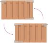 vidaXL Gartentor 100 x 60 cm WPC und Aluminium Braun 42039047 Bild 5