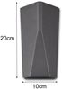 Eckige Up & Down LED Außenwandlampen 2er SET aus Aluminiumguss in Anthrazit Bild 4