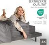 Bettwaesche-mit-Stil Mako-Satin Spannbettlaken dunkelgrau 200x220cm Bild 4