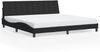 vidaXL Bettgestell mit LED ohne Matratze "Hanko" Schwarz 200x200 cm Samt 3213801 Bild 5