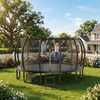 Zelsius Gartentrampolin Trampolin Schwarz Ø 427 cm für den Outdoor-Bereich Bild 2