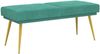 vidaXL Doppellagige Bank Türkis 120 x 45 x 46 cm Samt 42038595 Bild 2