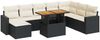 vidaXL 9-tlg. Garten-Sofagarnitur mit Kissen Schwarz Poly Rattan 3327073 Bild 2