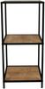 Beistelltisch AVELIN Metallgestell Schwarz, Tischplatten Holzoptik, Höhe 85cm Bild 4