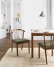 Esszimmerstuhl 2er Set CRAIG Holz Dunkelbraun Grün Bild 3