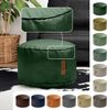 Green Bean® Sitzhocker aus Kunstleder - Pouf mit EPS Perlen Füllung - 43 x 30 cm - perfekte Ergänzung zum Sitzsack - Dunkelgrün Bild 2