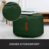 Green Bean® Sitzhocker aus Kunstleder - Pouf mit EPS Perlen Füllung - 43 x 30 cm - perfekte Ergänzung zum Sitzsack - Dunkelgrün Bild 5